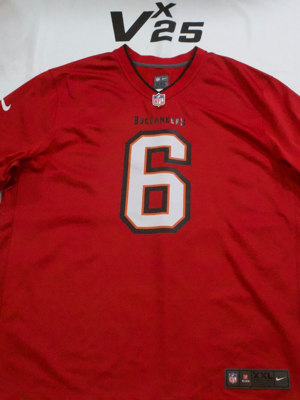Men's Nike On Field Tampa Bay Buccaneers Baker Mayfield Red Jersey Size XXL